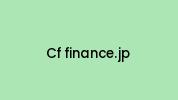 Cf-finance.jp Coupon Codes