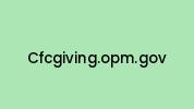 Cfcgiving.opm.gov Coupon Codes