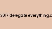 Cfer2017.delegate-everything.co.uk Coupon Codes