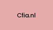 Cfia.nl Coupon Codes