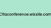Cfiaconference.wixsite.com Coupon Codes