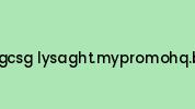 Cgcsg-lysaght.mypromohq.biz Coupon Codes