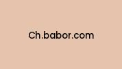 Ch.babor.com Coupon Codes