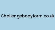 Challengebodyform.co.uk Coupon Codes