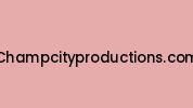 Champcityproductions.com Coupon Codes