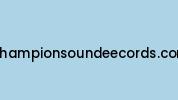 Championsoundeecords.com Coupon Codes