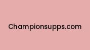 Championsupps.com Coupon Codes