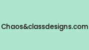 Chaosandclassdesigns.com Coupon Codes