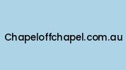 Chapeloffchapel.com.au Coupon Codes
