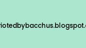 Chariotedbybacchus.blogspot.co.uk Coupon Codes