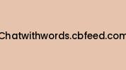 Chatwithwords.cbfeed.com Coupon Codes