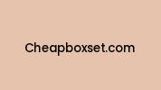 Cheapboxset.com Coupon Codes