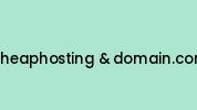 Cheaphosting-and-domain.com Coupon Codes