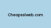 Cheapsslweb.com Coupon Codes