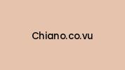 Chiano.co.vu Coupon Codes