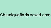 Chiuniquefinds.ecwid.com Coupon Codes