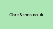 Chrisandsons.co.uk Coupon Codes