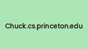 Chuck.cs.princeton.edu Coupon Codes