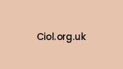 Ciol.org.uk Coupon Codes