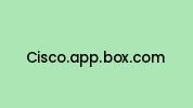 Cisco.app.box.com Coupon Codes