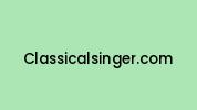 Classicalsinger.com Coupon Codes