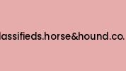 Classifieds.horseandhound.co.uk Coupon Codes