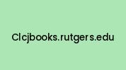 Clcjbooks.rutgers.edu Coupon Codes