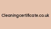 Cleaningcertificate.co.uk Coupon Codes