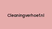 Cleaningverhoef.nl Coupon Codes