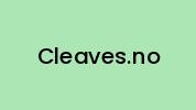 Cleaves.no Coupon Codes