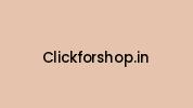 Clickforshop.in Coupon Codes