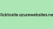 Clicktosite.azurewebsites.net Coupon Codes