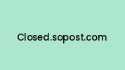Closed.sopost.com Coupon Codes