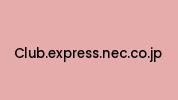 Club.express.nec.co.jp Coupon Codes