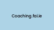 Coaching.fai.ie Coupon Codes