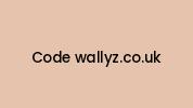 Code-wallyz.co.uk Coupon Codes
