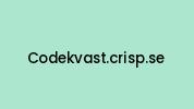 Codekvast.crisp.se Coupon Codes