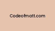 Codeofmatt.com Coupon Codes