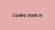 Codes-clash.in Coupon Codes