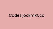 Codes.jockmkt.co Coupon Codes