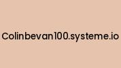 Colinbevan100.systeme.io Coupon Codes