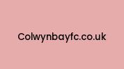 Colwynbayfc.co.uk Coupon Codes