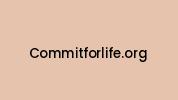 Commitforlife.org Coupon Codes