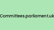 Committees.parliament.uk Coupon Codes