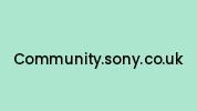 Community.sony.co.uk Coupon Codes