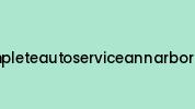 Completeautoserviceannarbor.com Coupon Codes