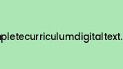 Completecurriculumdigitaltext.com Coupon Codes