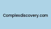 Complexdiscovery.com Coupon Codes