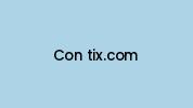 Con-tix.com Coupon Codes