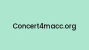 Concert4macc.org Coupon Codes